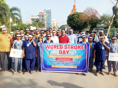A colourful rally was organised to raise awareness on the occasion of ‘World Stroke Day’ at Agartala on October 29.